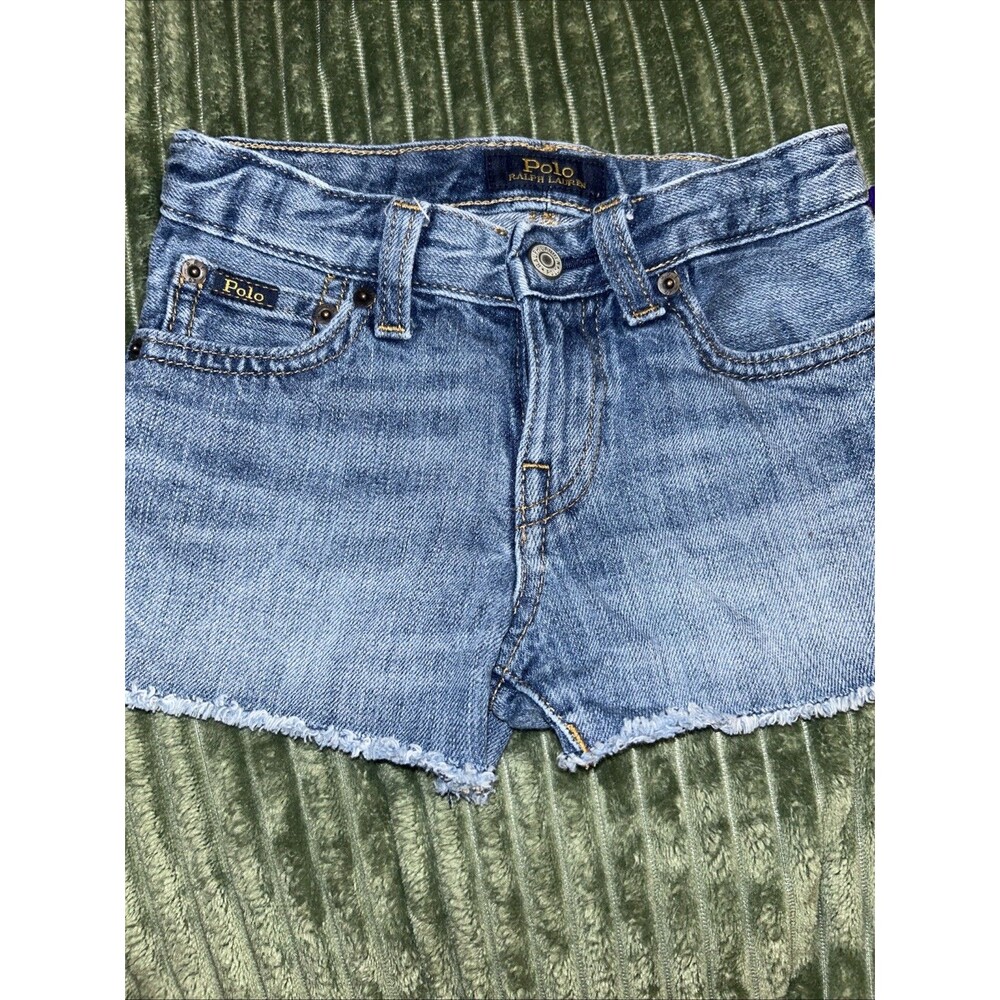 Polo Ralph Lauren Casual Raw Hem Girls Denim Shorts Size 6
